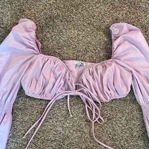 Long sleeve crop top